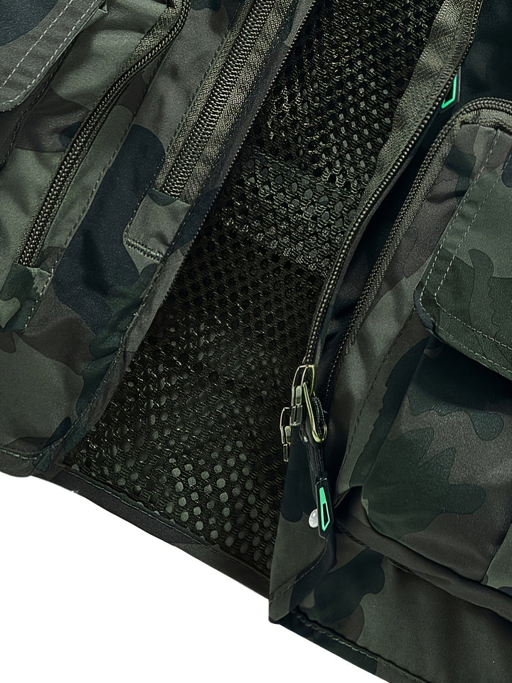 Men’s Multi-Pocket Outdoor Vest – Lightweight & Breathable for Fishing and Field Use