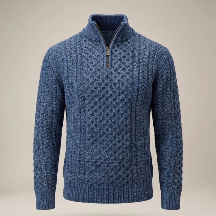Men’s Half Zip Jumper | Knitted Pullover with Classic Everyday Style