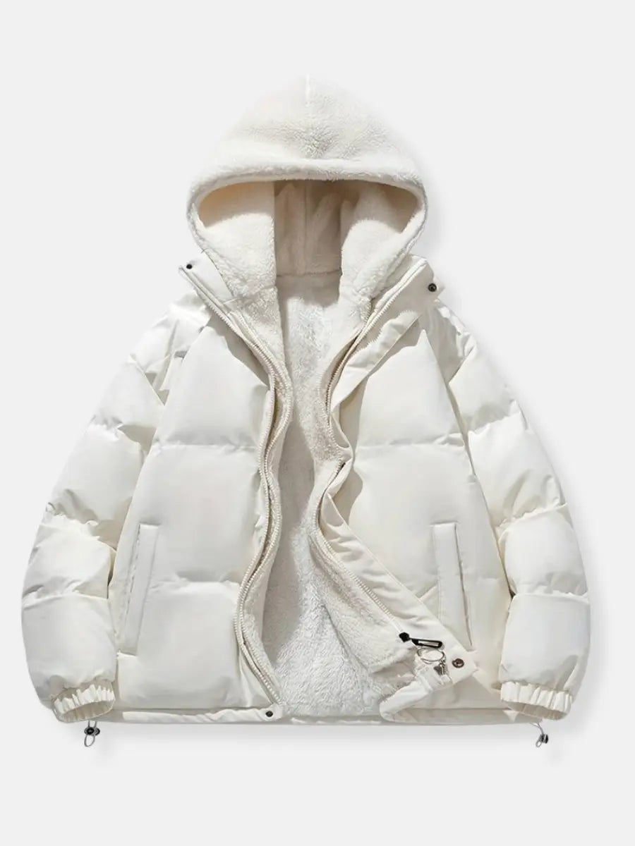 Women’s Warm Zip-Up Winter Jacket | Padded Design for Cold Days
