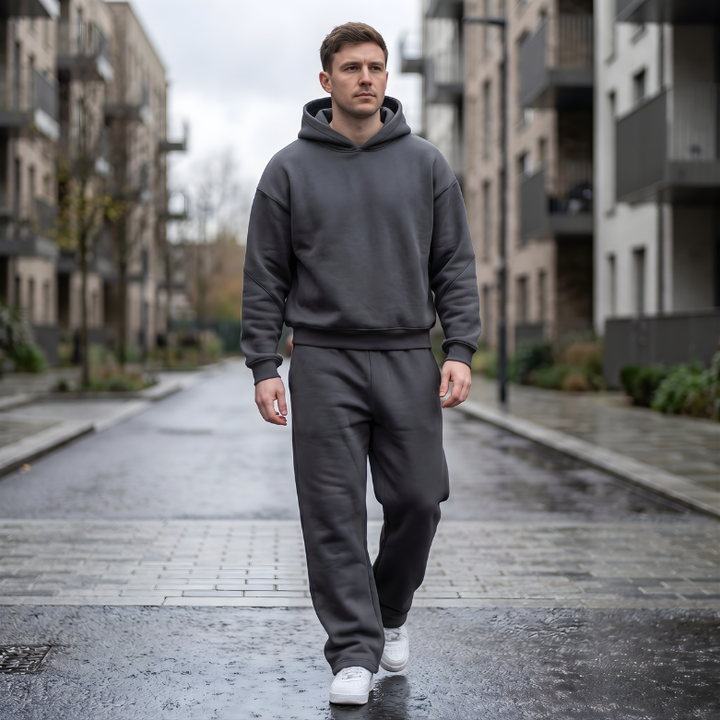 Men’s Oversized Tracksuit Set – Relaxed Hoodie & Joggers