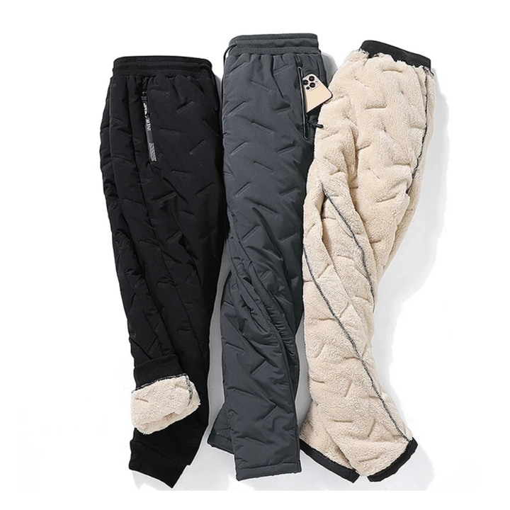 Men’s Thermal Joggers – Fleece-Lined, Water-Resistant Winter Trousers