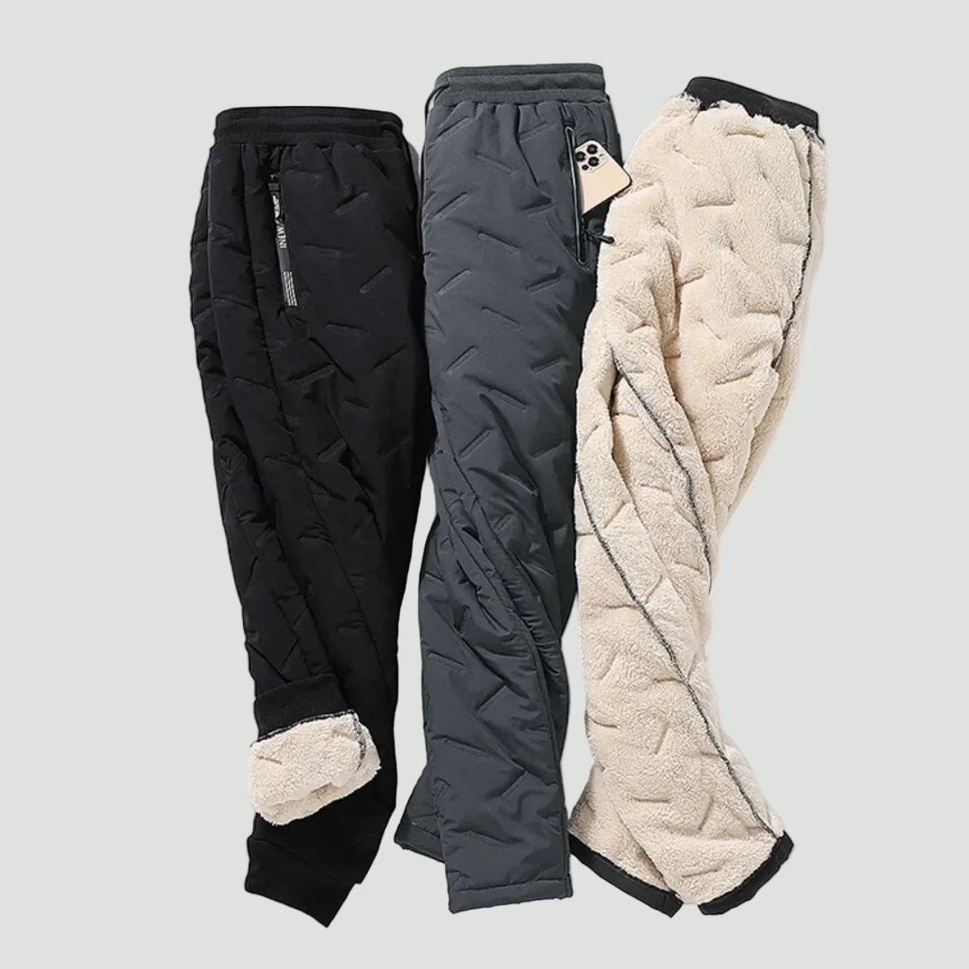 Men’s Thermal Joggers – Lined Winter Fit with Weather Protection