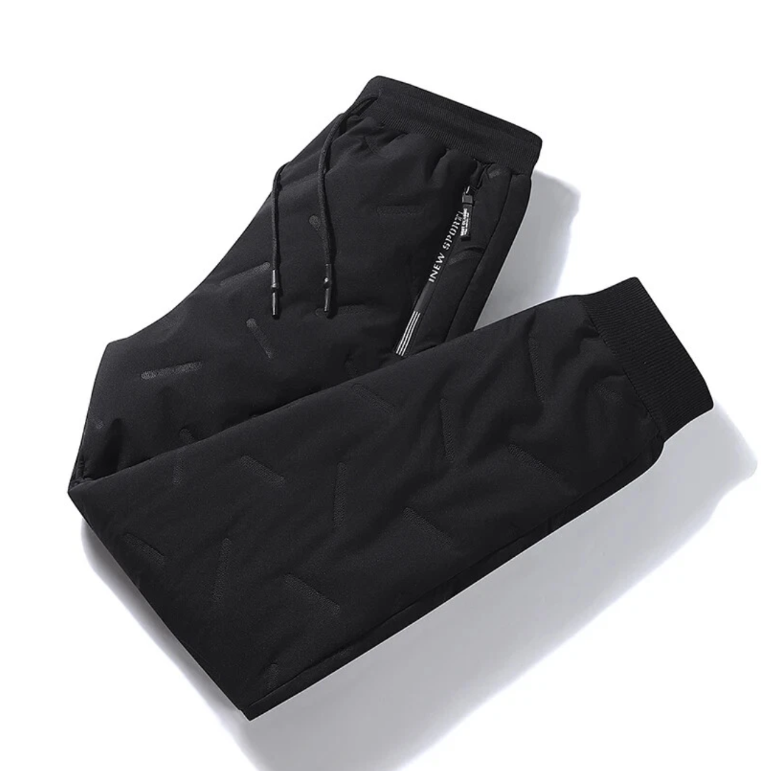 Men’s Thermal Joggers – Fleece-Lined, Water-Resistant Winter Trousers