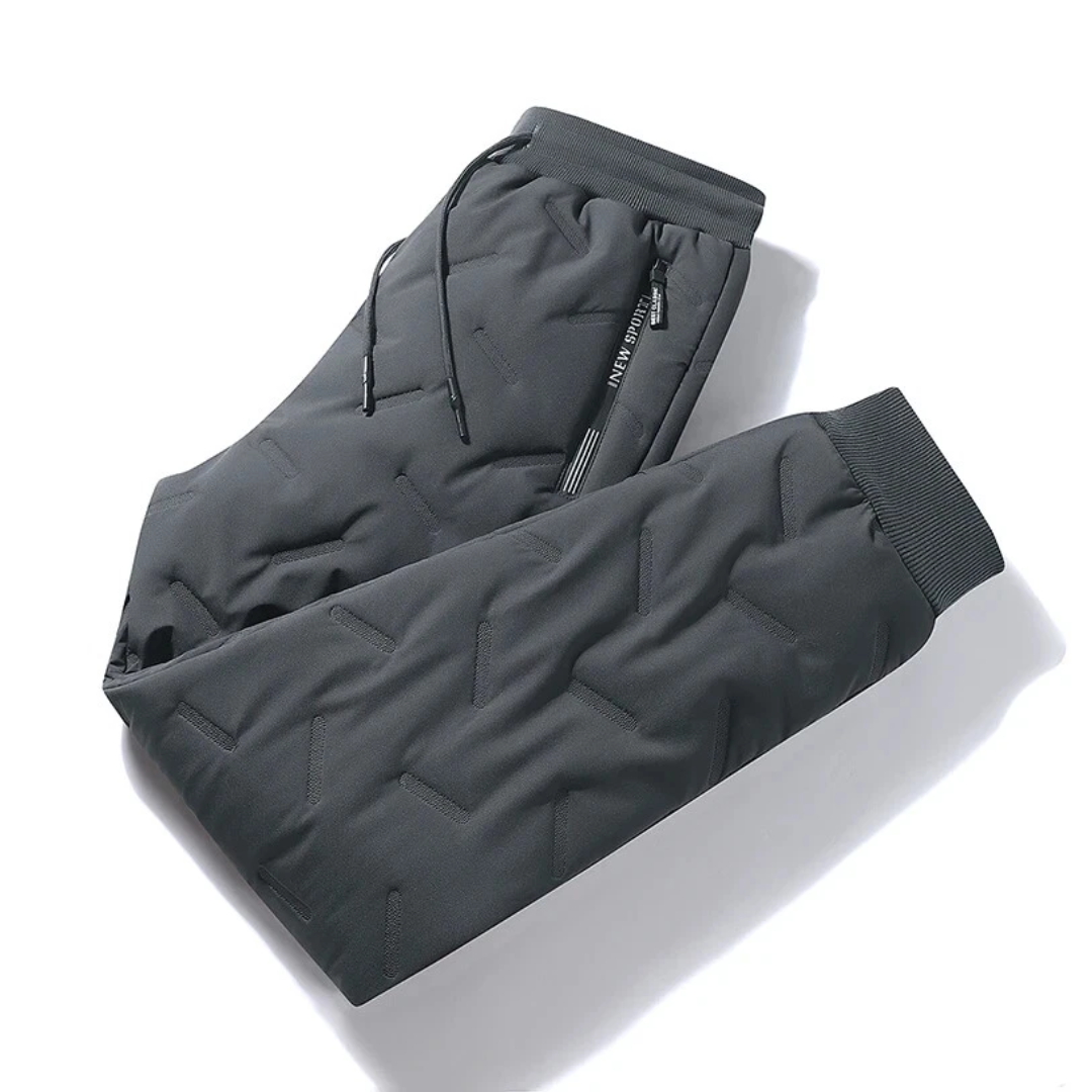 Men’s Thermal Joggers – Fleece-Lined, Water-Resistant Winter Trousers