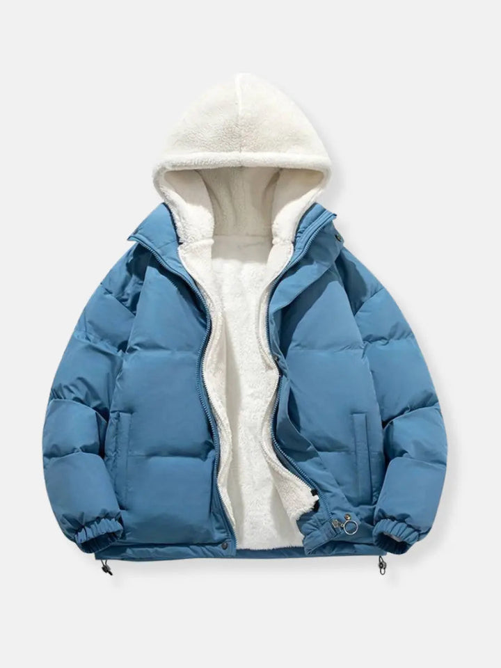 Women’s Warm Zip-Up Winter Jacket | Padded Design for Cold Days