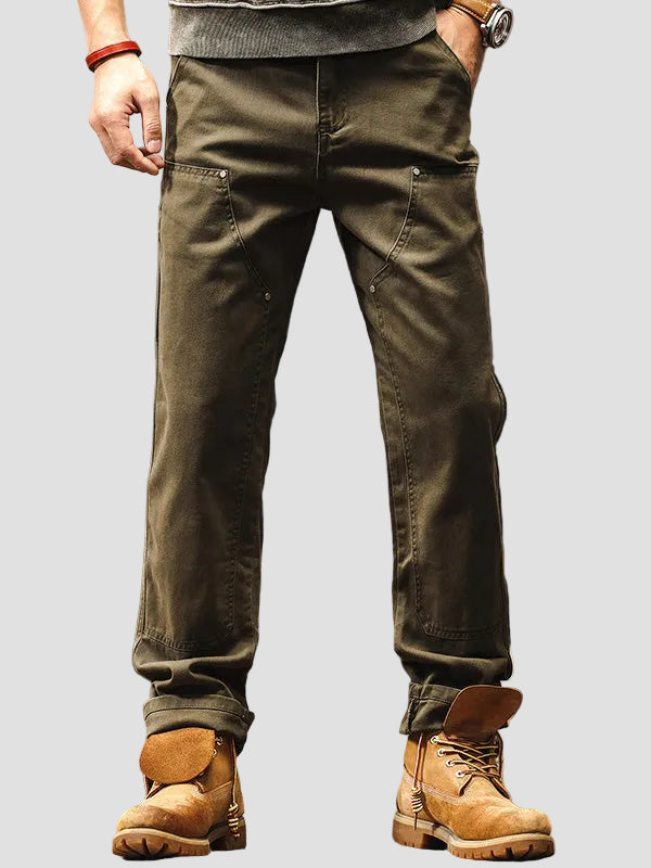 Men’s Utility Cargo Trousers – Straight Leg Outdoor Design
