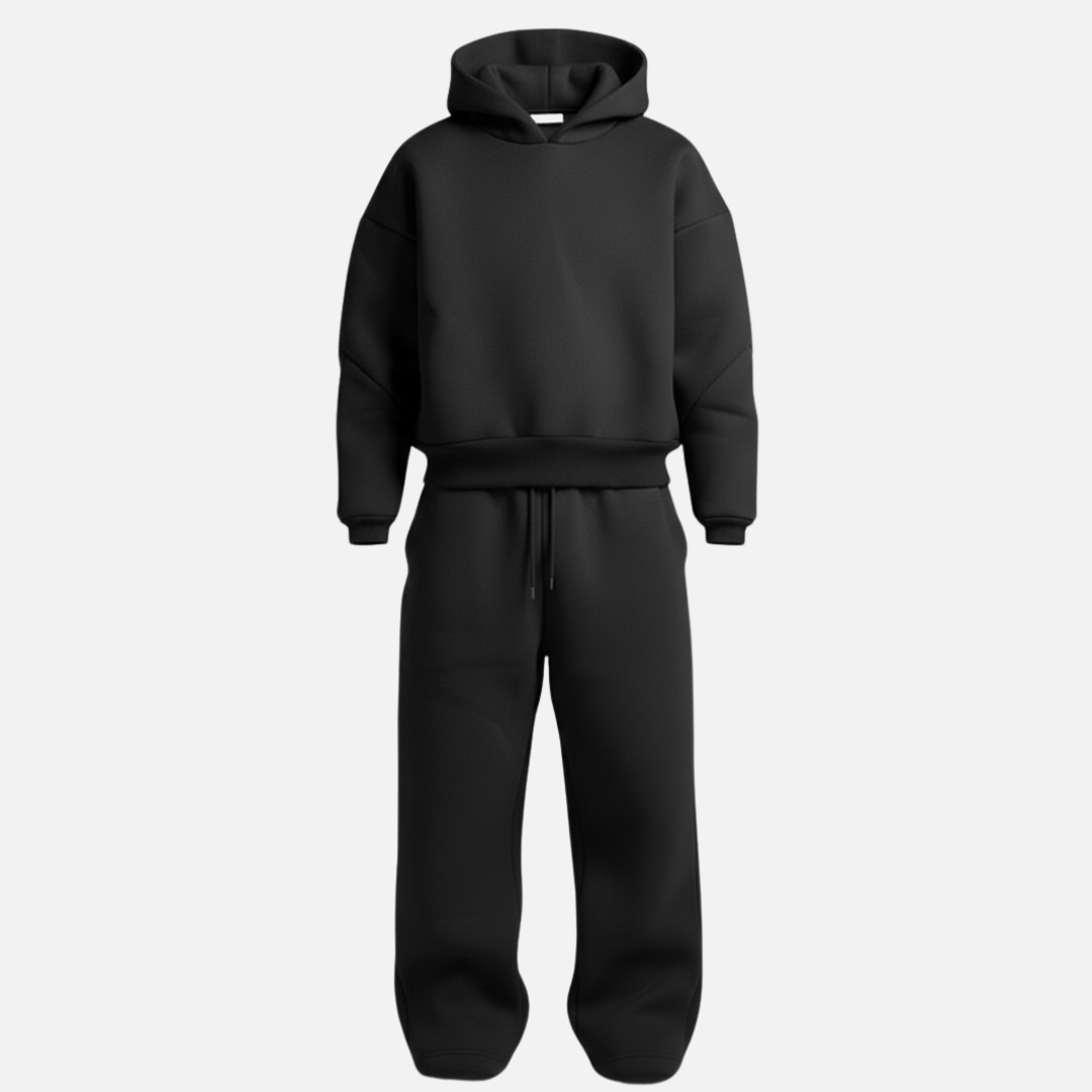 Men’s Oversized Tracksuit Set – Relaxed Hoodie & Joggers