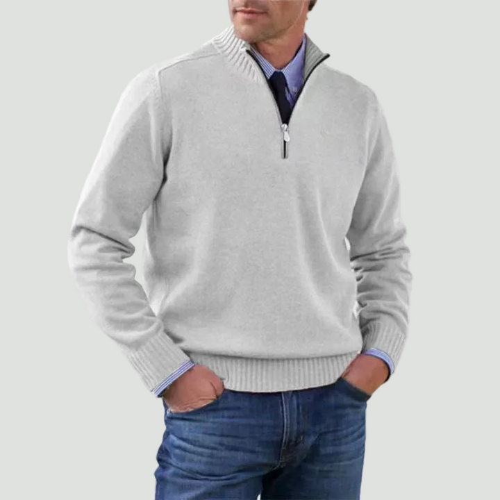 Men’s Half-Zip Sweater | Structured Fit and Everyday Warmth