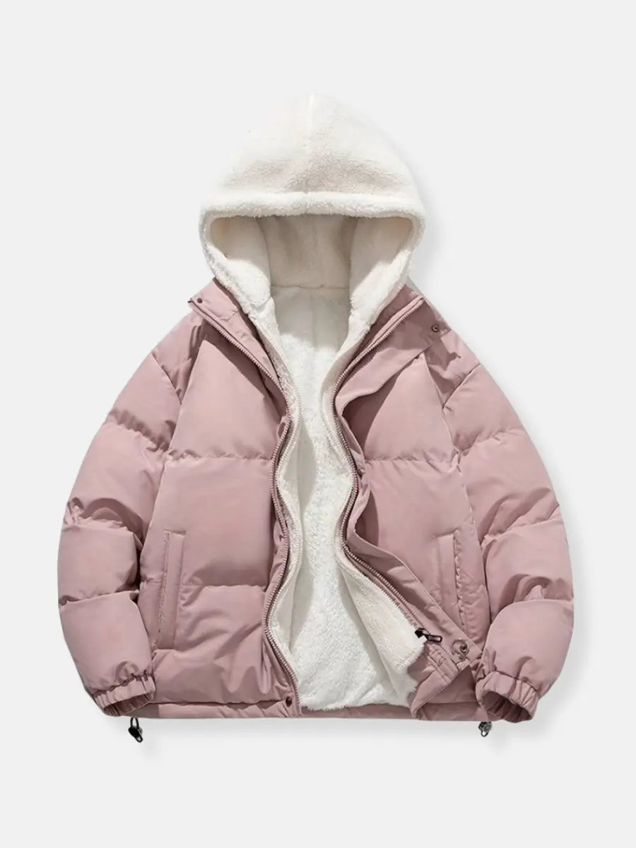 Women’s Warm Zip-Up Winter Jacket | Padded Design for Cold Days