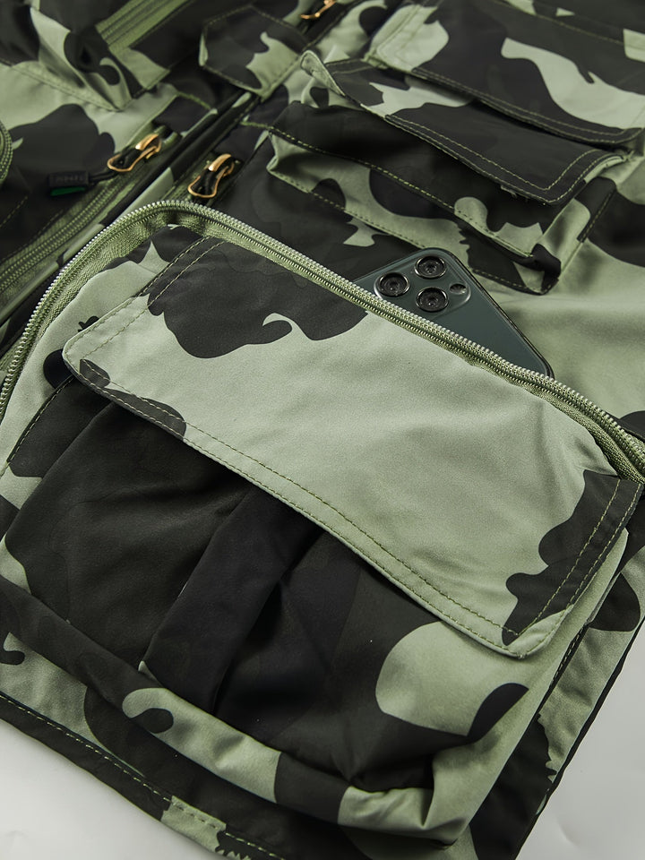 Men’s Multi-Pocket Outdoor Vest – Lightweight & Breathable for Fishing and Field Use