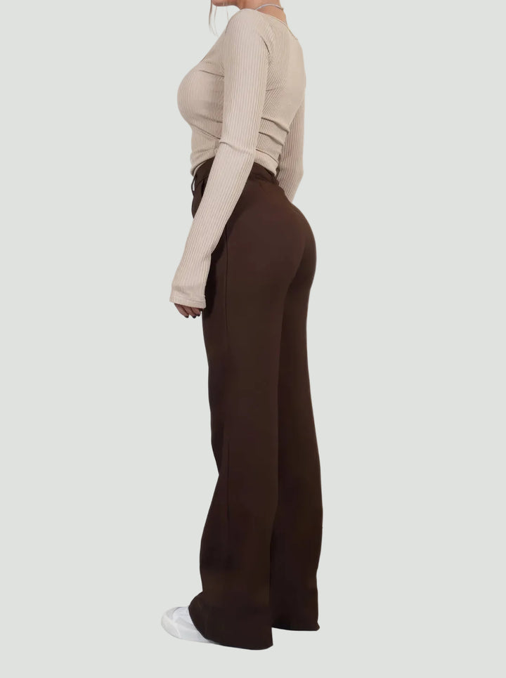 Wide-Leg Trousers – Crease-Resistant Finish, Timeless Fit