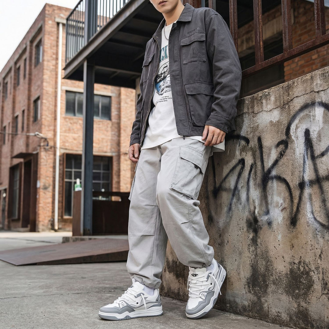 Men’s Chunky Trainers with Thick Sole – Sporty Casual Style