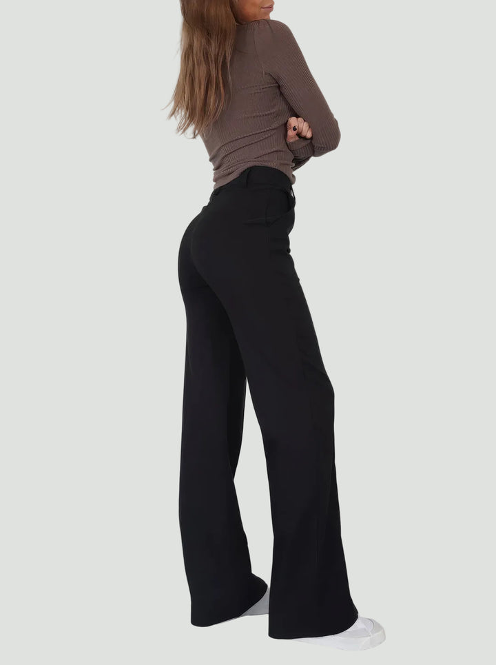 Wide-Leg Trousers – Crease-Resistant Finish, Timeless Fit