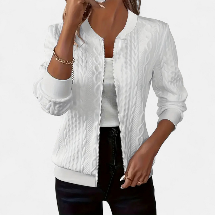 Women’s Cable Knit Cardigan – Flattering Fit & Classic Style