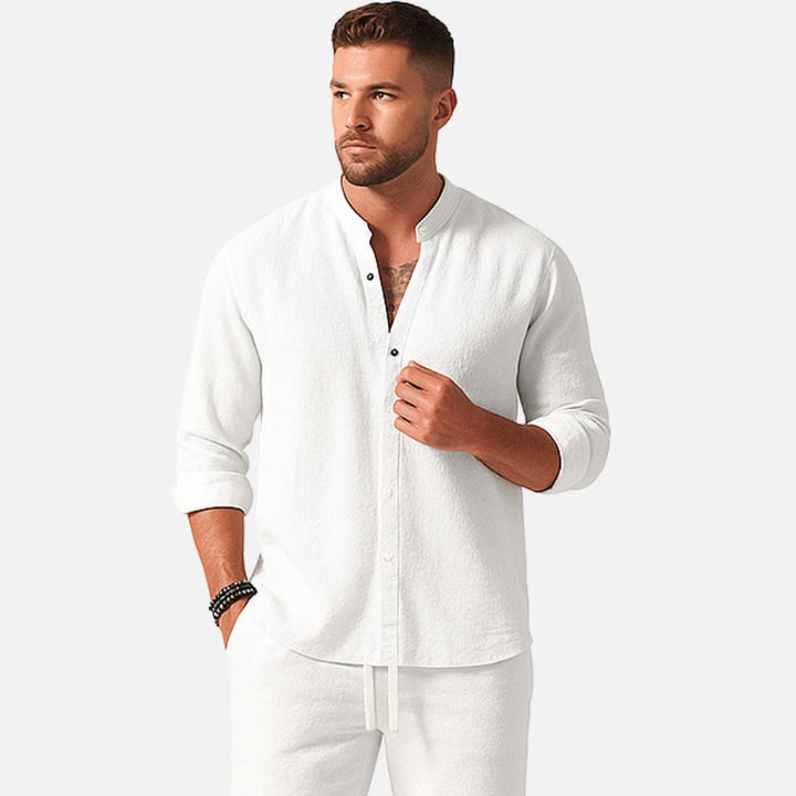 Men’s Linen Loungewear Set – Lightweight Relaxed Fit