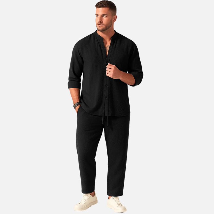 Men’s Linen Loungewear Set – Lightweight Relaxed Fit