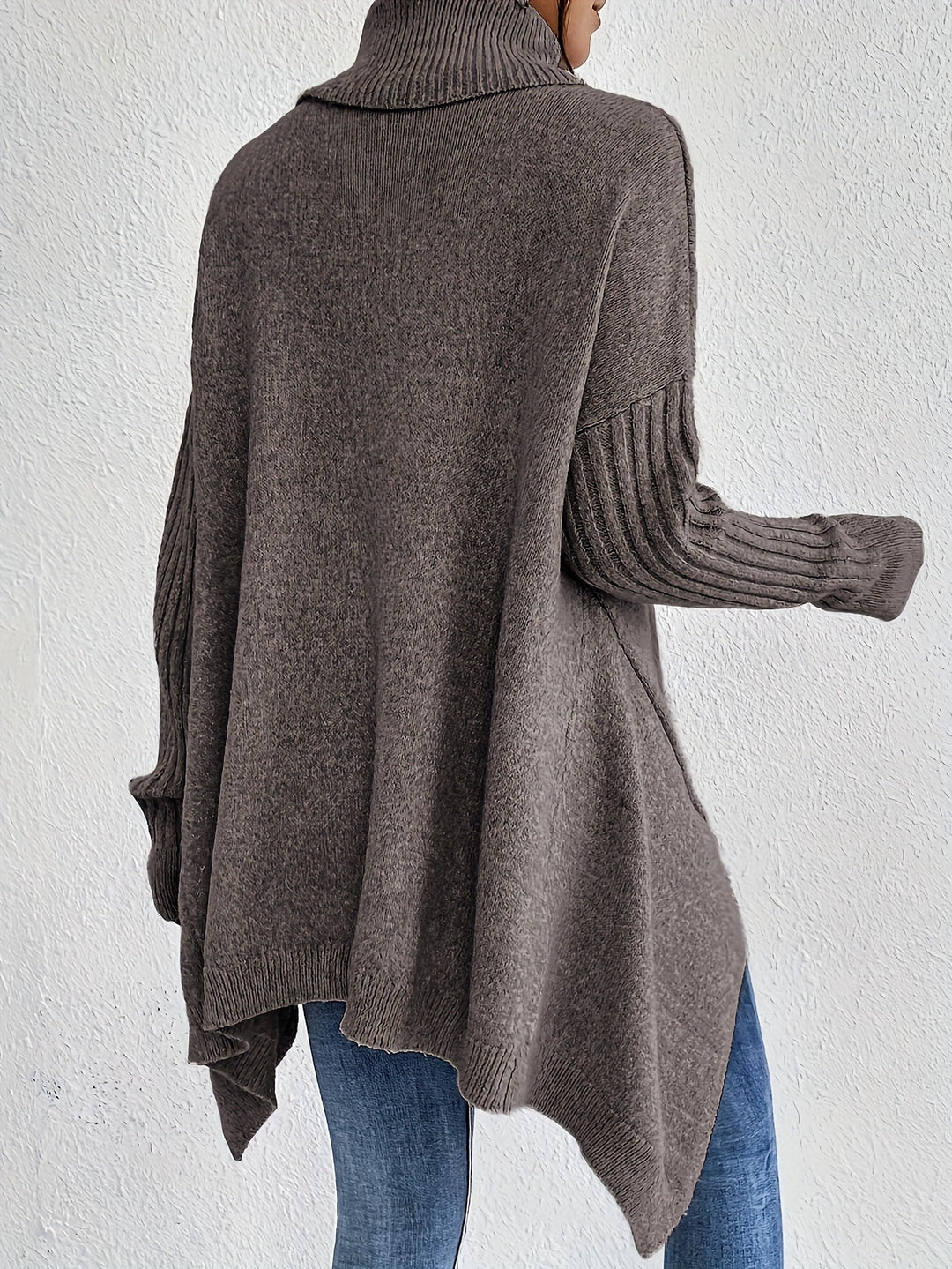 Women’s Roll Neck Jumper | Oversized Fit with Modern High Collar