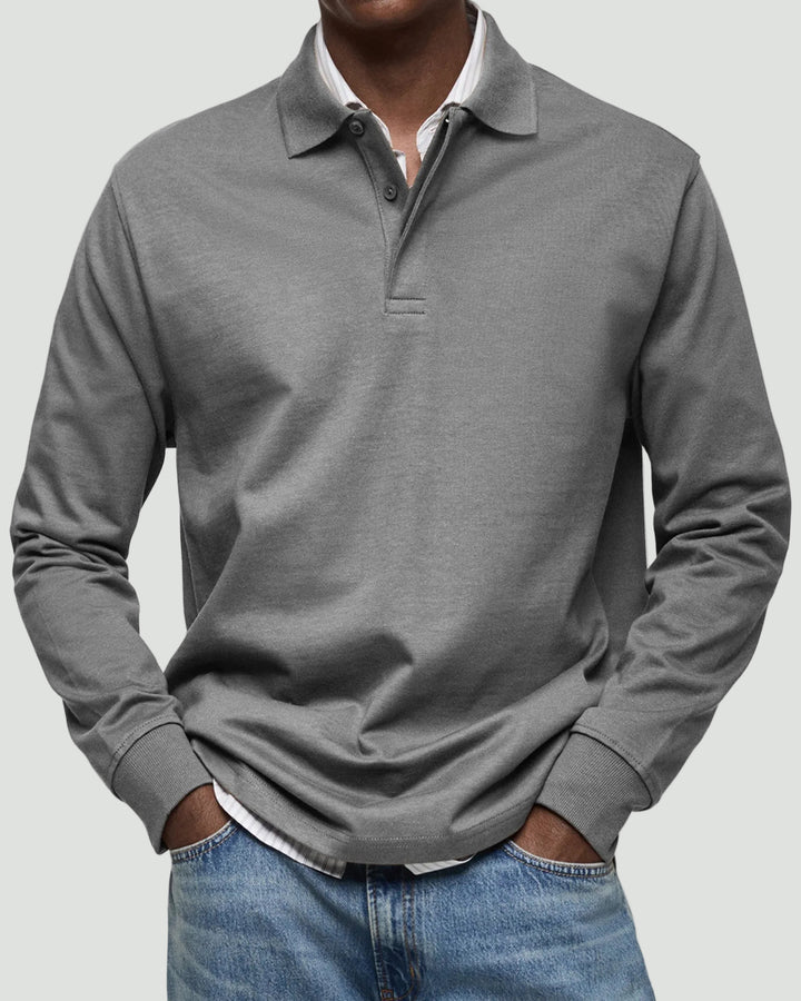 Men’s Long-Sleeve Polo Shirt | Refined Look and Everyday Comfort