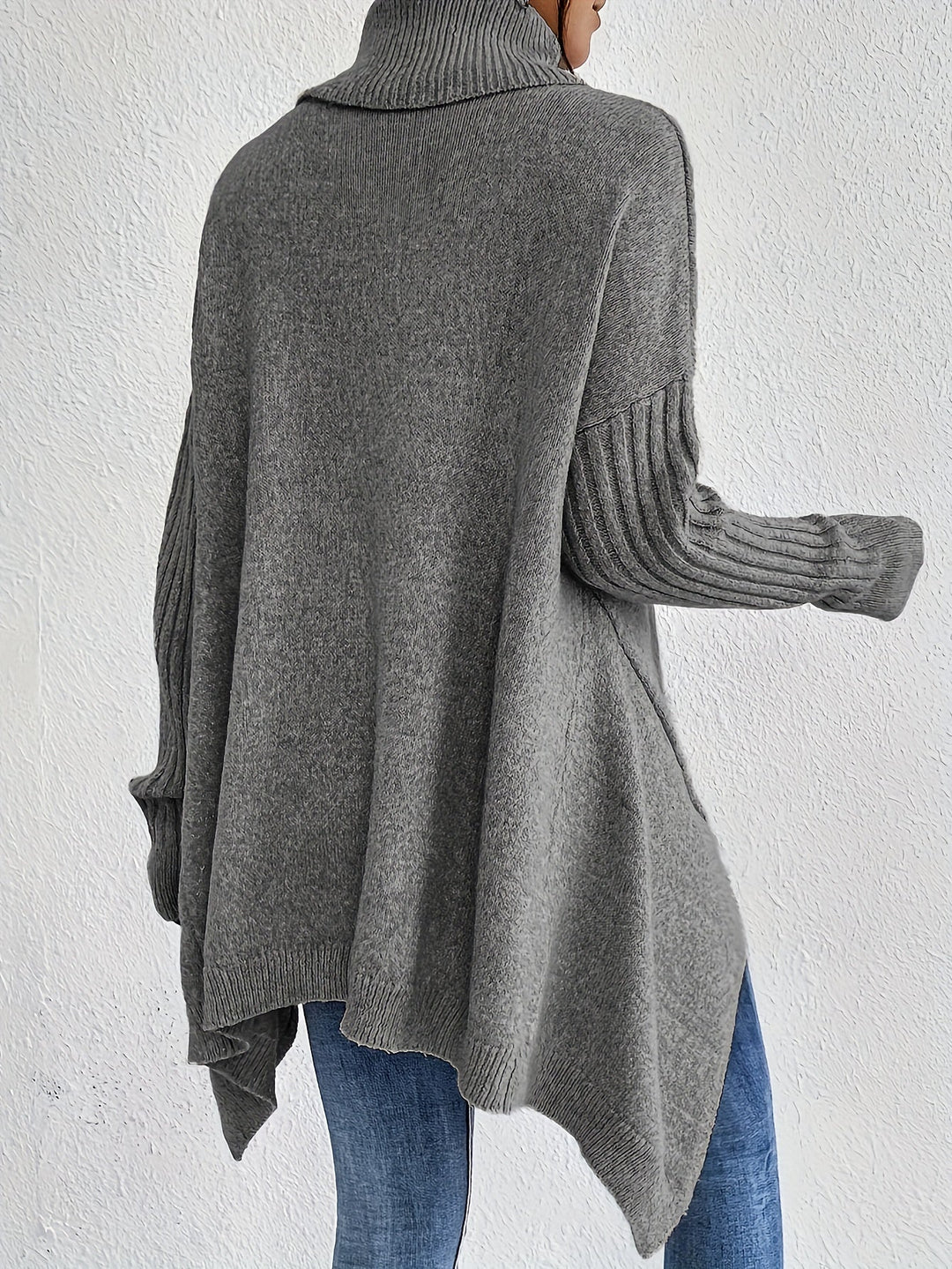Women’s Roll Neck Jumper | Oversized Fit with Modern High Collar