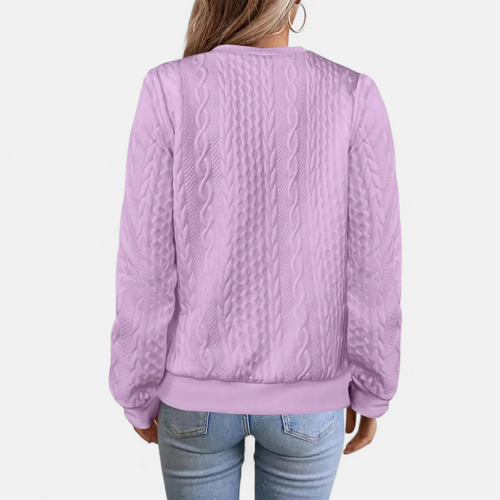 Women’s Cable Knit Cardigan – Flattering Fit & Classic Style