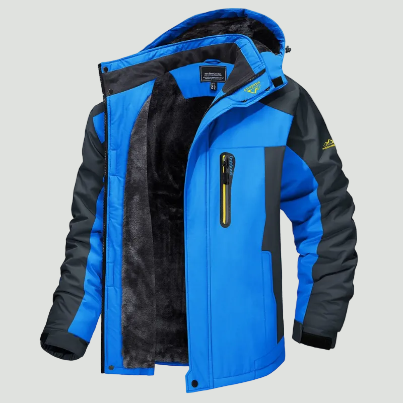 Men’s Softshell Winter Jacket – Water-Repellent with Hood