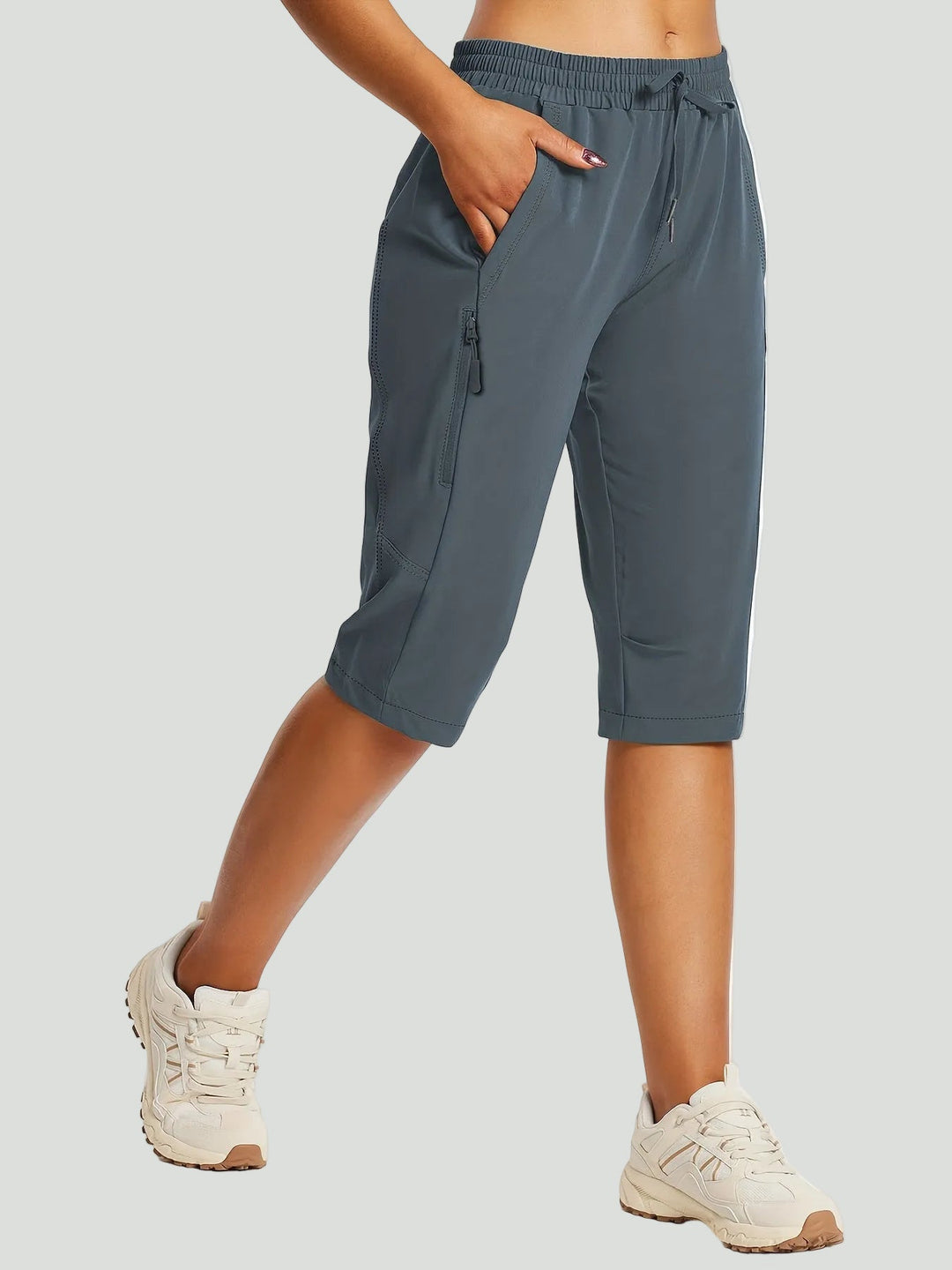 Men’s Lightweight Hiking Cargo Shorts – Quick-Dry with Elastic Waist