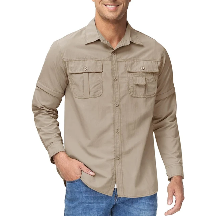 Men’s Outdoor Shirt – Convertible Sleeves & Quick-Dry Design