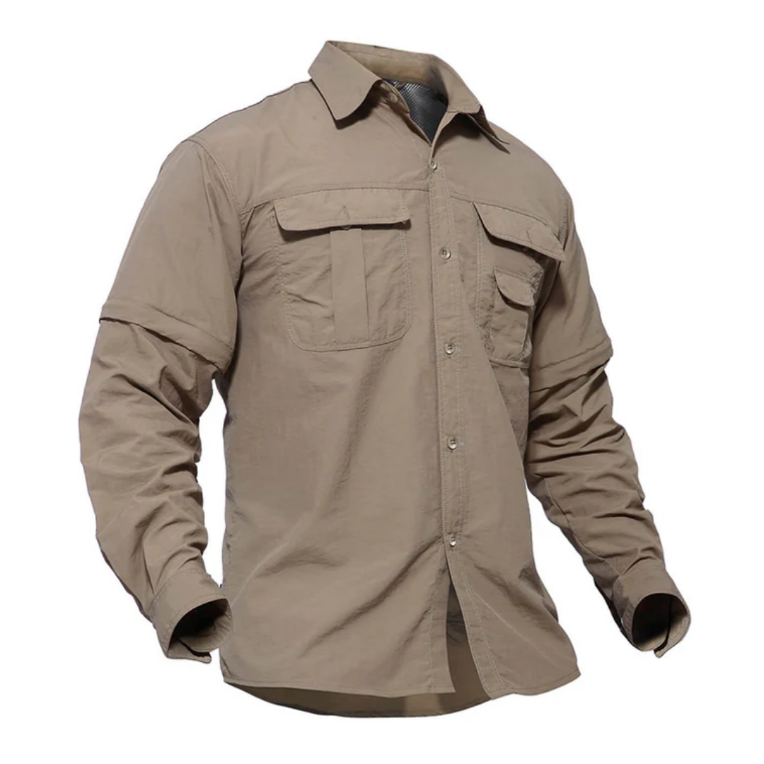 Men’s Outdoor Shirt – Convertible Sleeves & Quick-Dry Design