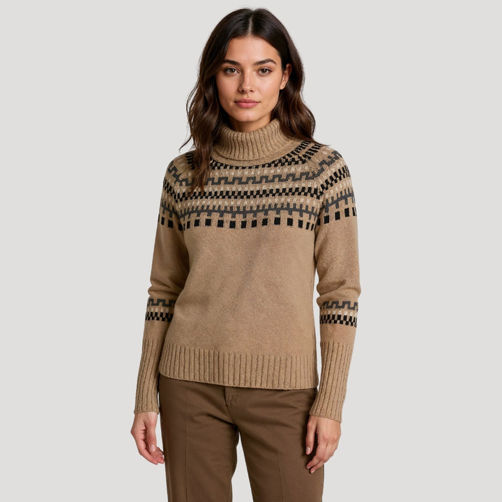 Women’s Fair Isle Oversized Knit Winter Jumper