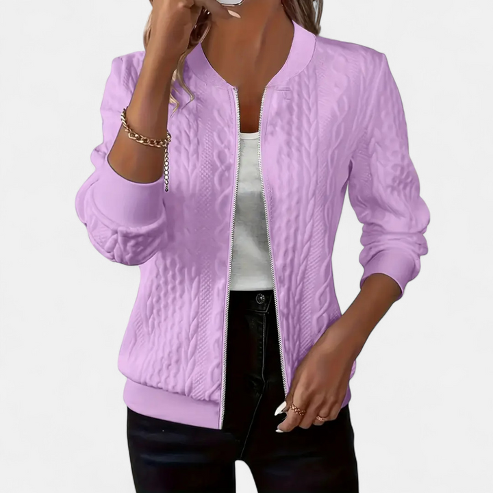 Women’s Cable Knit Cardigan – Flattering Fit & Classic Style
