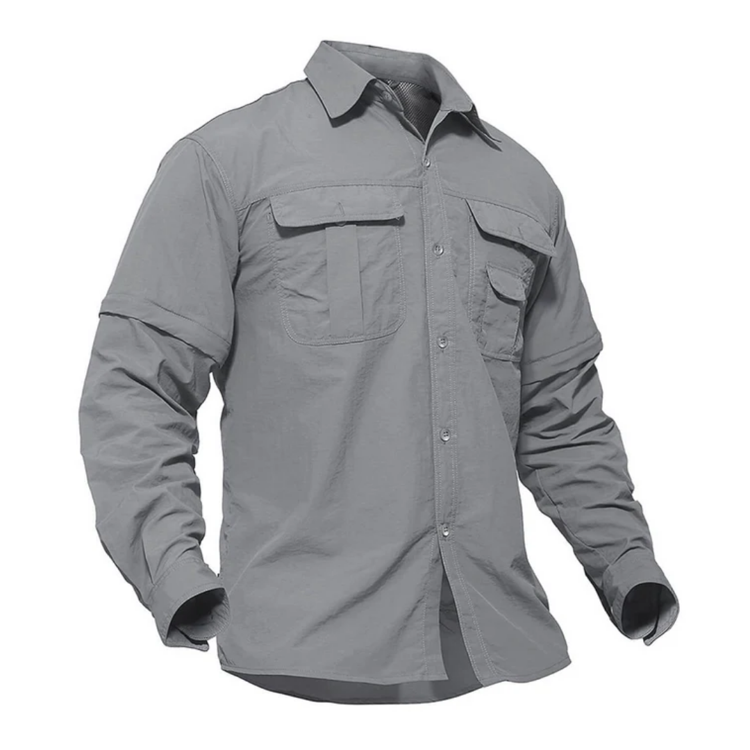Men’s Outdoor Shirt – Convertible Sleeves & Quick-Dry Design