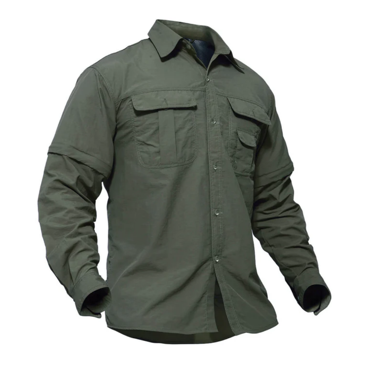 Men’s Outdoor Shirt – Convertible Sleeves & Quick-Dry Design