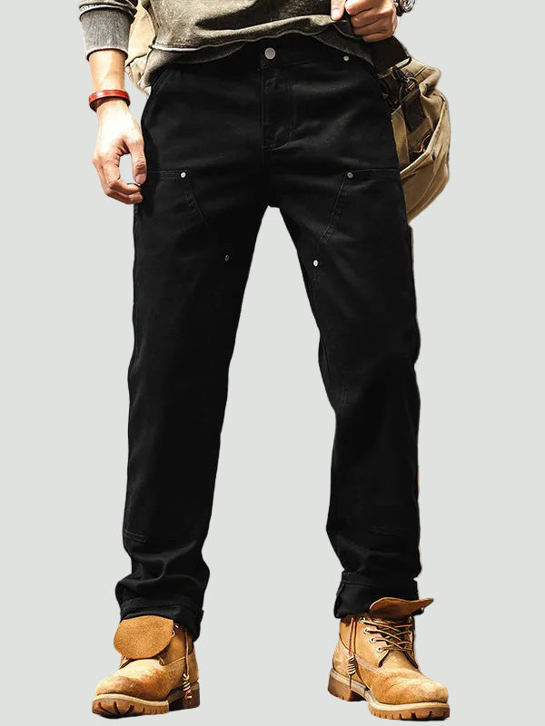 Men’s Utility Cargo Trousers – Straight Leg, Workwear Style
