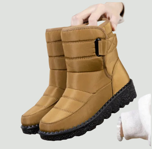 Women’s Velcro Snow Boots – Warm Lined & Non-Slip Winter Boots