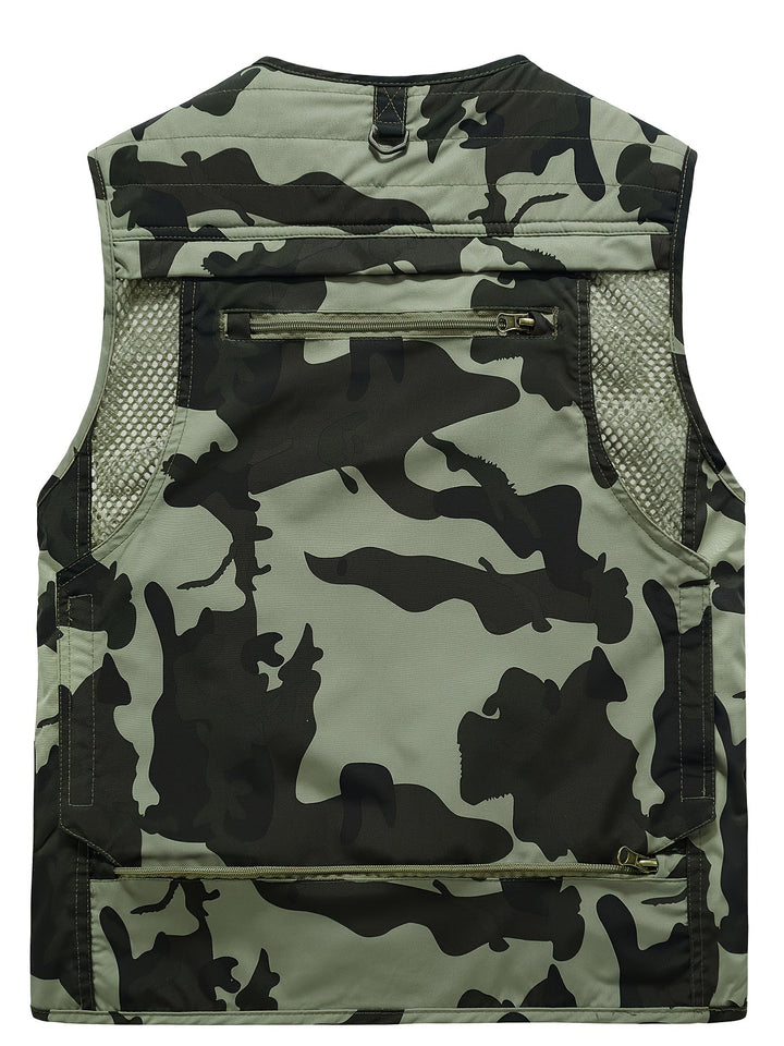 Men’s Multi-Pocket Outdoor Vest – Lightweight & Breathable for Fishing and Field Use