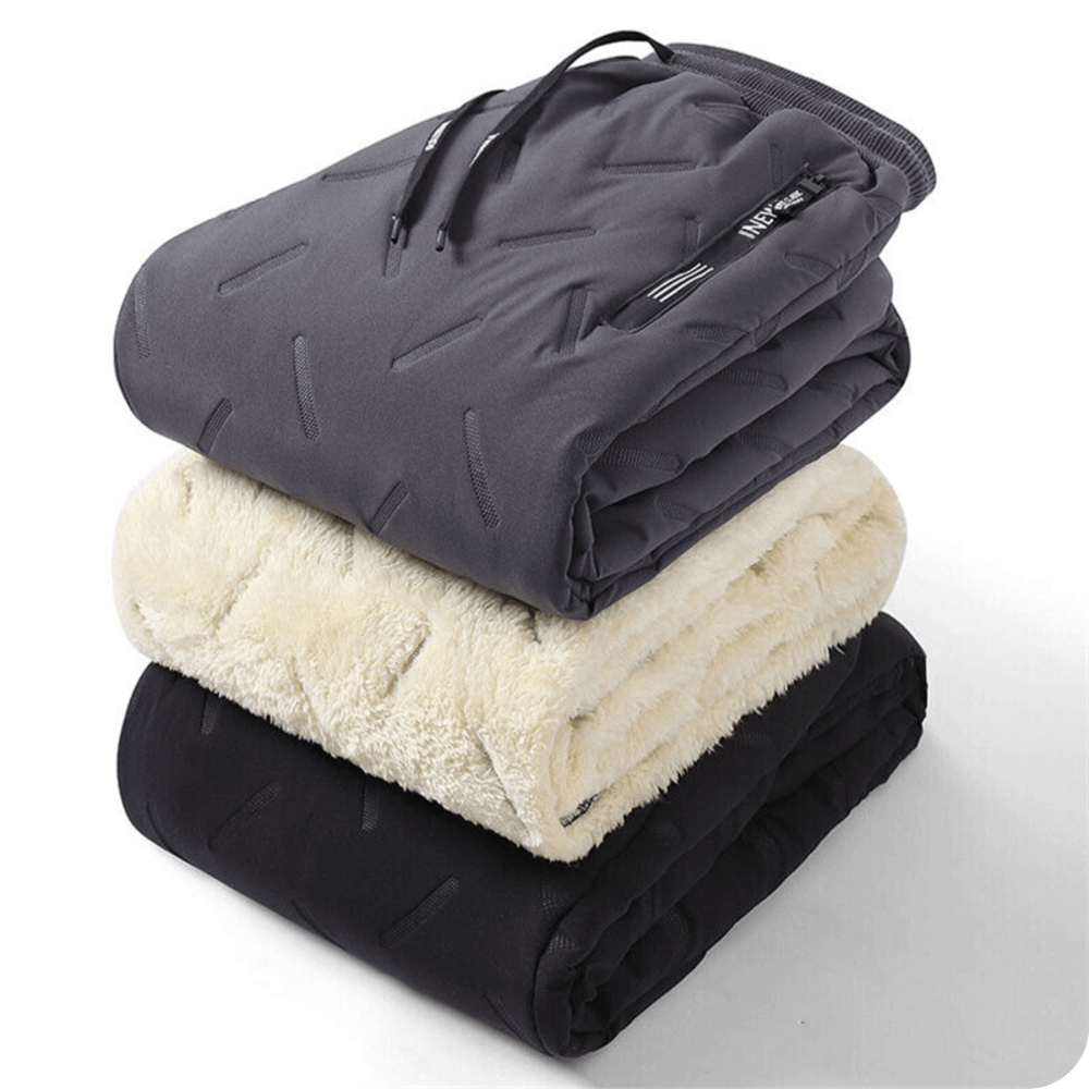 Men’s Thermal Joggers – Fleece-Lined, Water-Resistant Winter Trousers