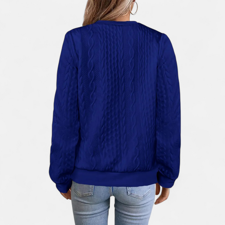 Women’s Cable Knit Cardigan – Flattering Fit & Classic Style