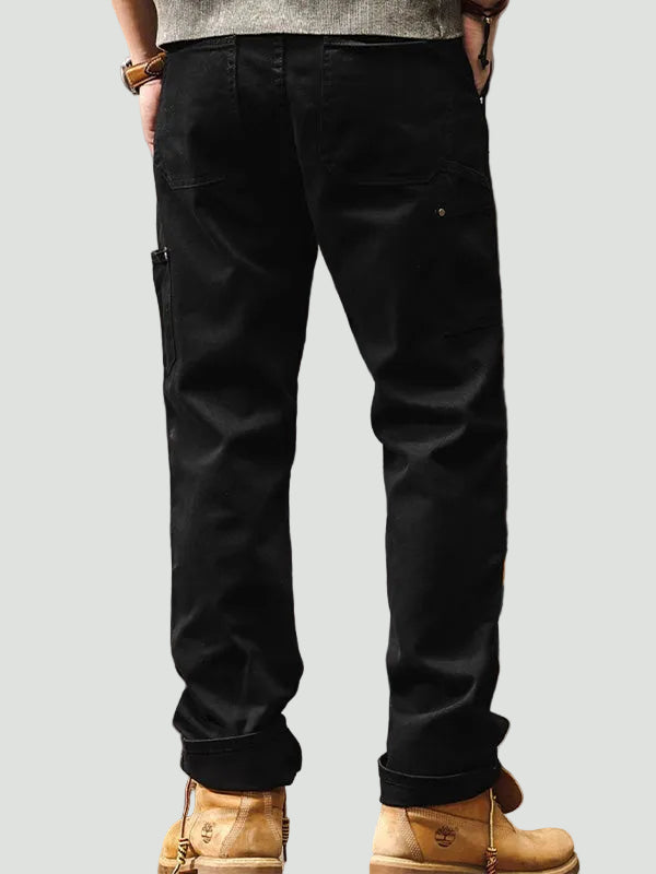 Men’s Utility Cargo Trousers – Straight Leg, Workwear Style