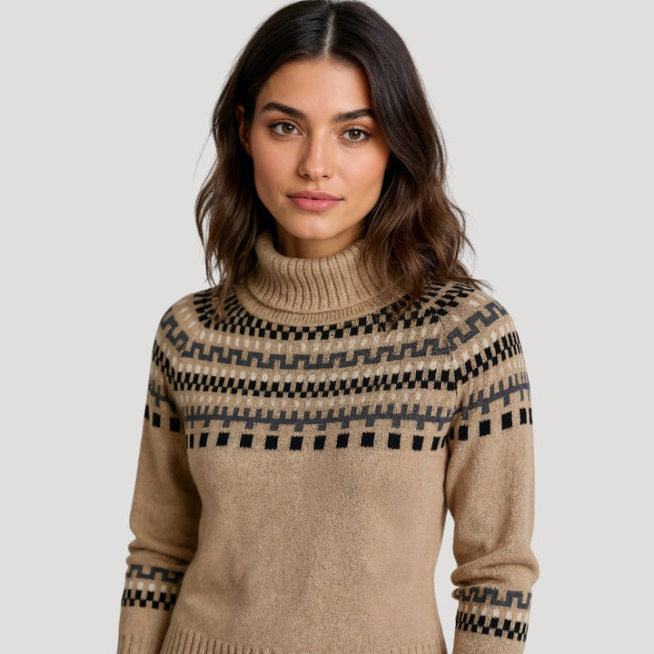 Women’s Fair Isle Oversized Knit Winter Jumper