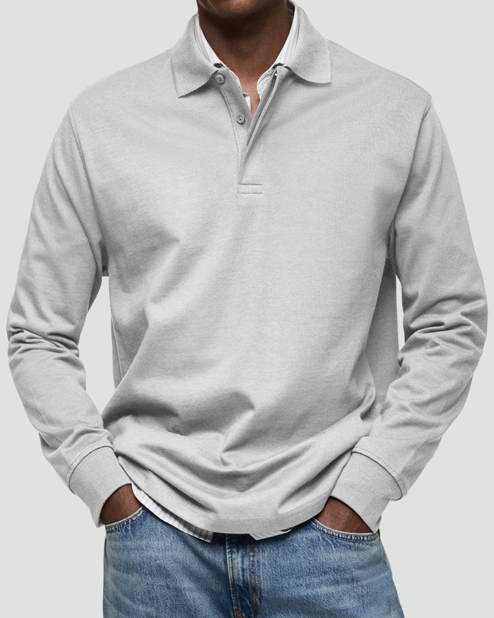 Men’s Long-Sleeve Polo Shirt | Refined Look and Everyday Comfort