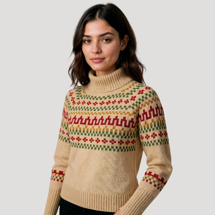 Women’s Fair Isle Oversized Knit Winter Jumper