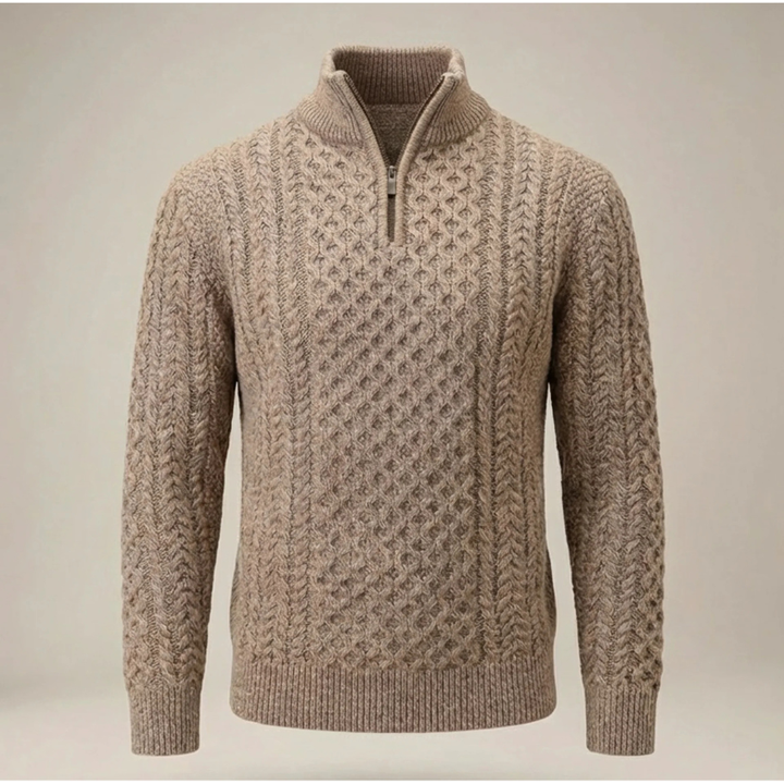 Men’s Half Zip Jumper | Knitted Pullover with Classic Everyday Style