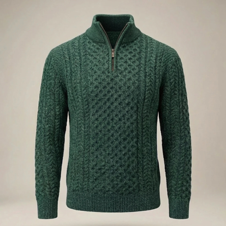 Men’s Half Zip Jumper | Knitted Pullover with Classic Everyday Style