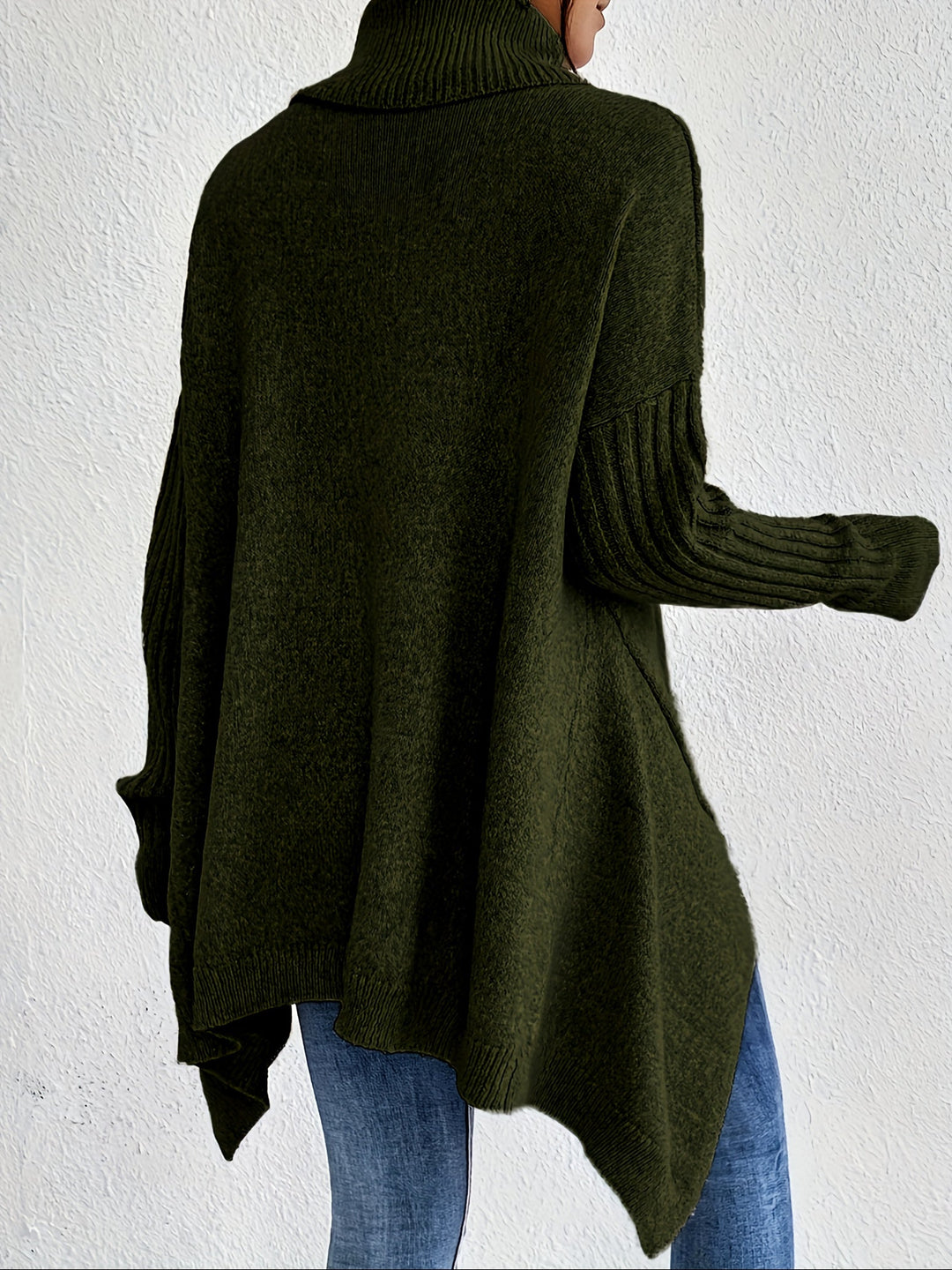 Women’s Roll Neck Jumper | Oversized Fit with Modern High Collar