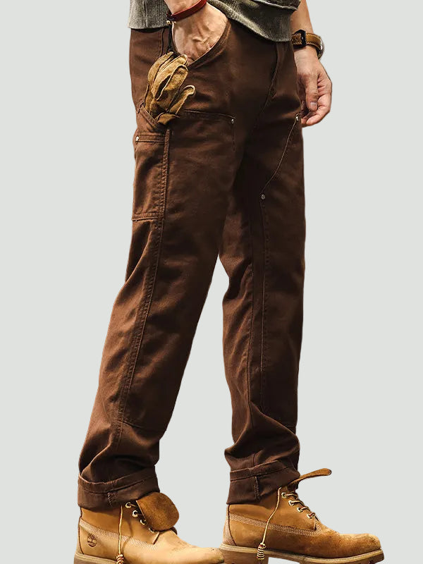 Men’s Utility Cargo Trousers – Straight Leg, Workwear Style