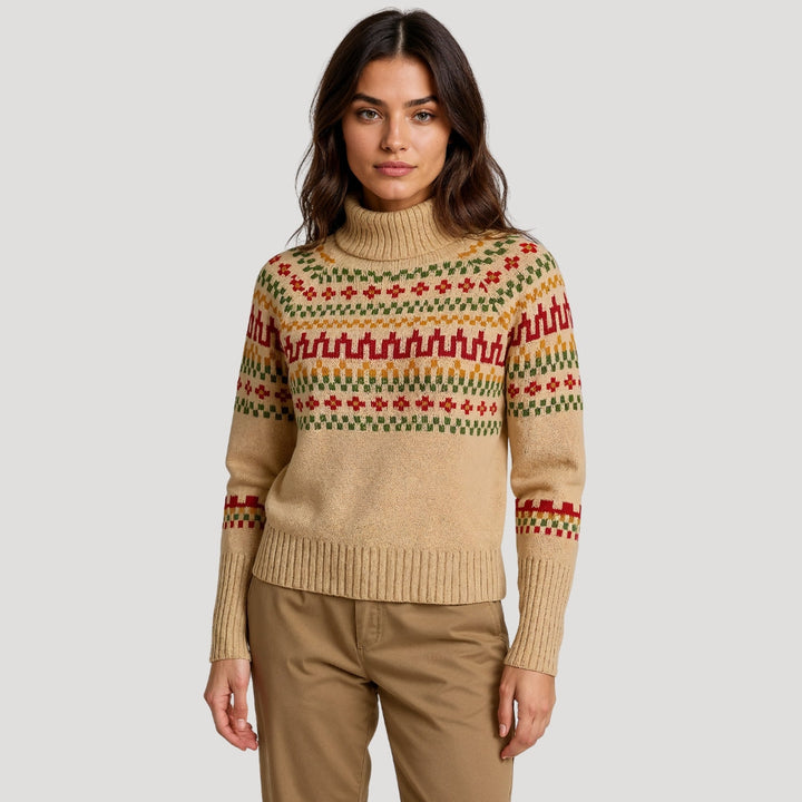 Women’s Fair Isle Oversized Knit Winter Jumper