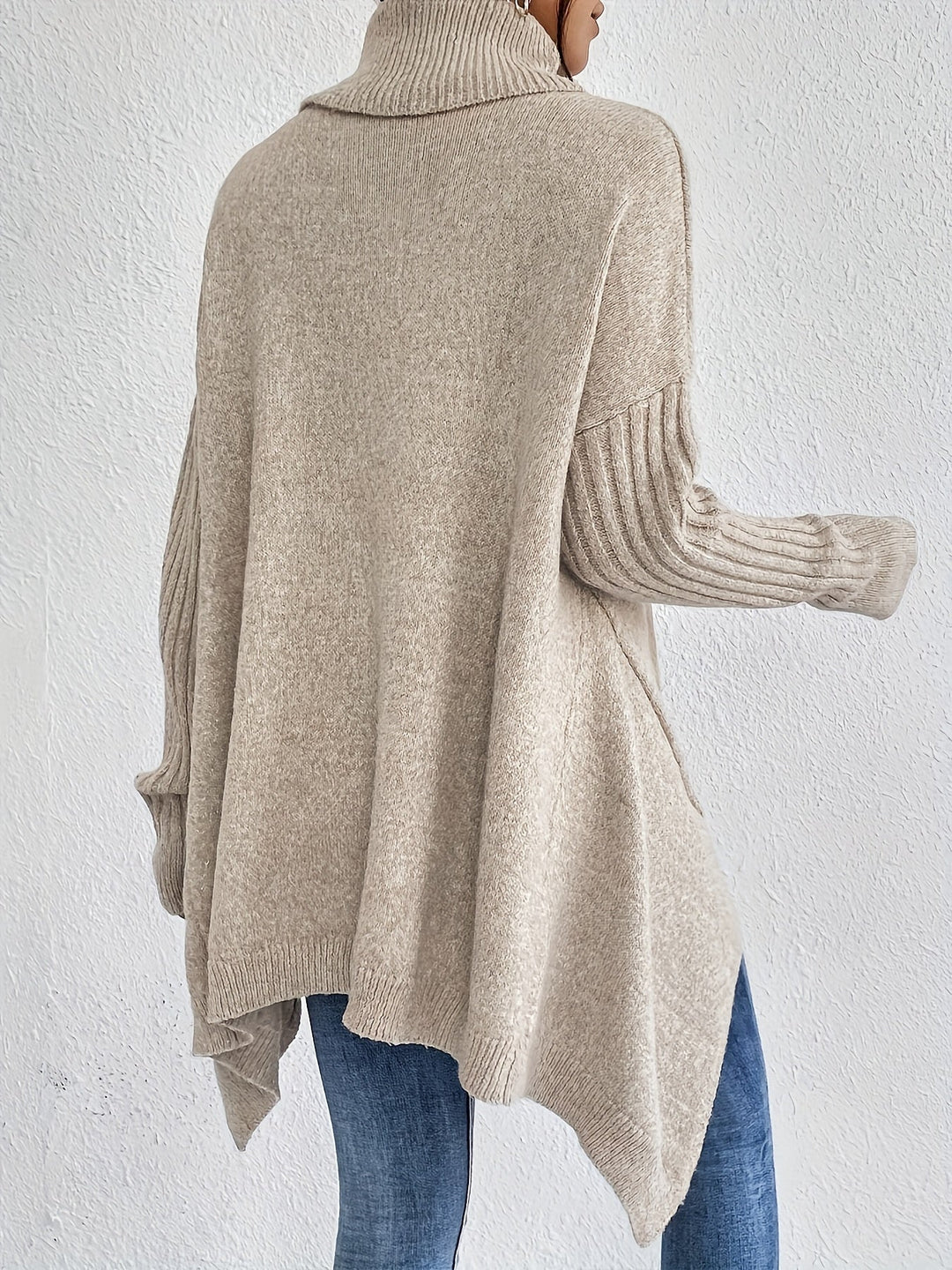 Women’s Roll Neck Jumper | Oversized Fit with Modern High Collar