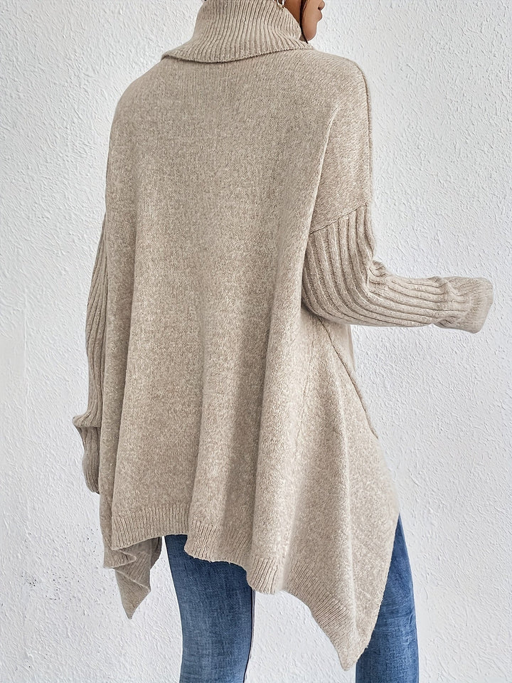 Women’s Roll Neck Jumper | Oversized Fit with Modern High Collar