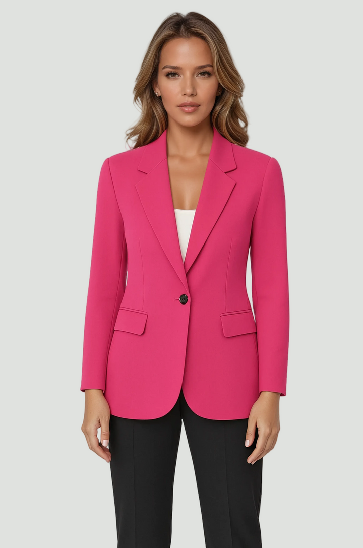 Women’s Tailored Blazer | Single Button & Front Pockets