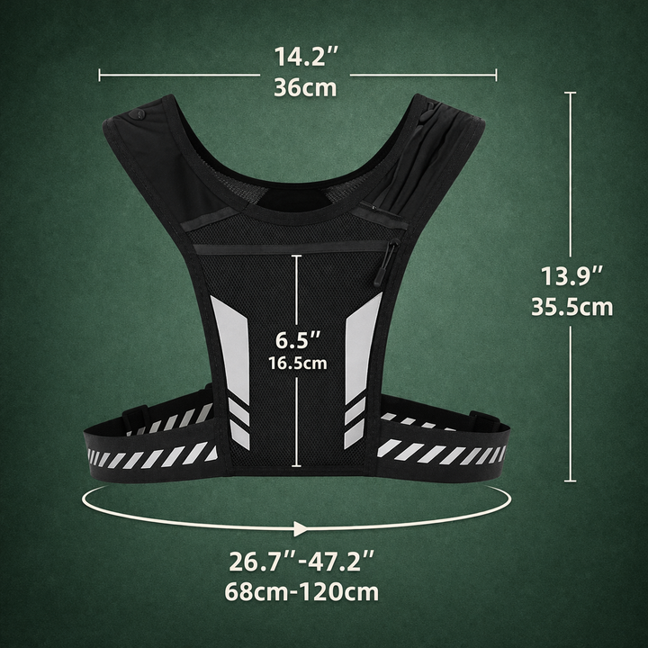Lightweight Running Vest Backpack – Adjustable Hydration Pack for Outdoor Use